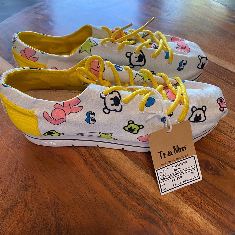Y2K fashion sneakers from Italy yellow - Picture 11 of 13
